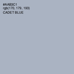 #AAB3C1 - Cadet Blue Color Image